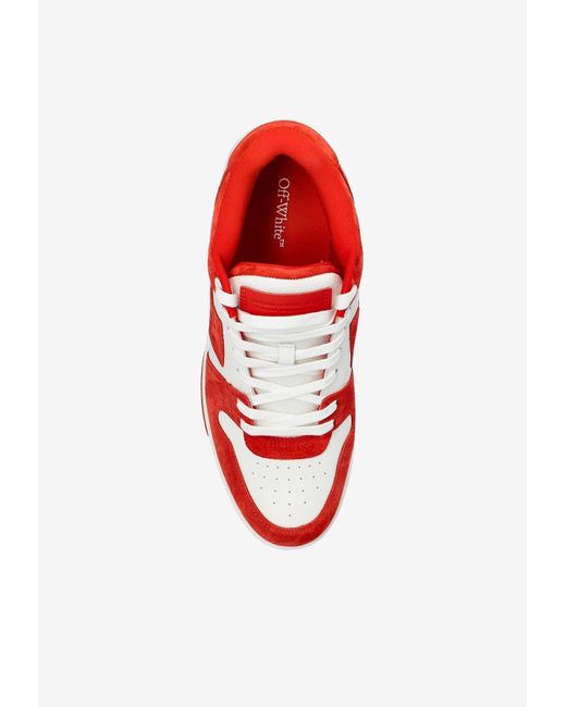 Off-White c/o Virgil Abloh Red Out Of Office Sneakers for men
