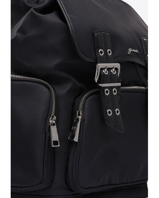 Ganni Black Bucky Nylon Backpack