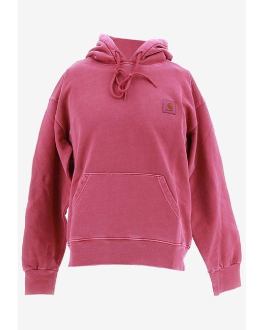 Carhartt Pink Nelson Hooded Sweatshirt for men