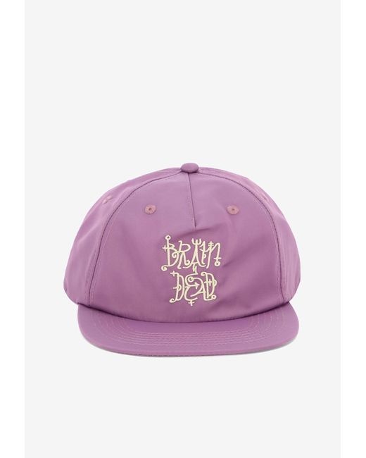 Brain Dead Purple Scripture Trucker Cap for men
