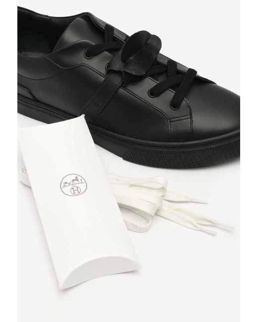 Hermès Black Day Palladium Kelly Buckle Sneakers for men