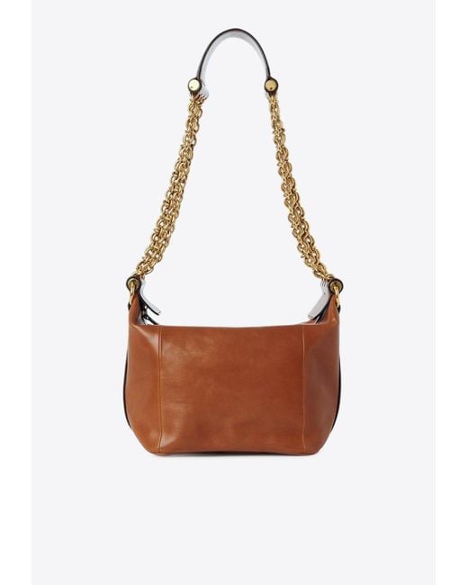 Chloé Brown Camera Chain Leather Shoulder Bag