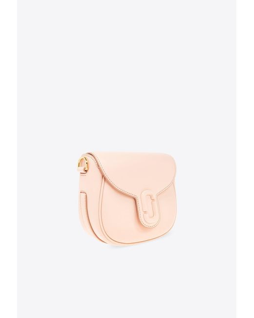 Marc Jacobs Pink The Small J Marc Leather Saddle Bag