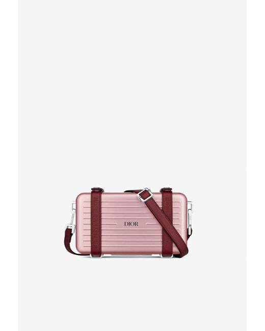 Dior Pink X Rimowa Aluminum Pouch Bag