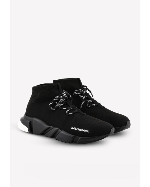 Balenciaga Black Speed Lace-up Sock Sneakers for men