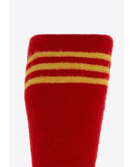 Adidas Originals Red X Wales Bonner Knee-Length Socks for men