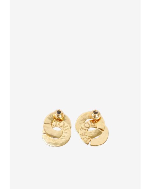Patou Coin Clip-On Earrings