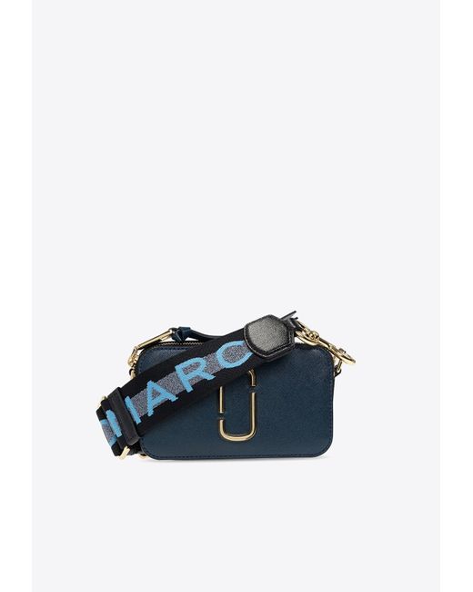 Marc Jacobs Blue The Snapshot Leather Camera Bag