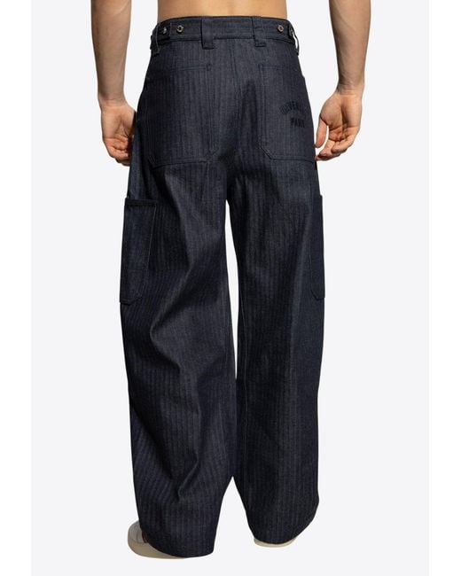 Givenchy Blue Balloon Washed Jeans for men