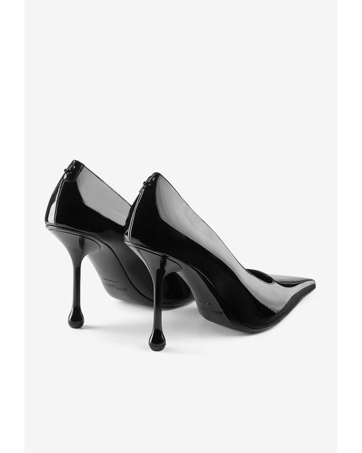 Jimmy Choo Ixia 95 Patent Leather Pumps in Black | Lyst