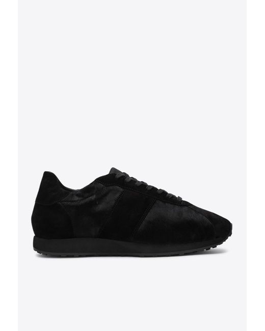 The Row Black Mica Low-Top Sneakers for men