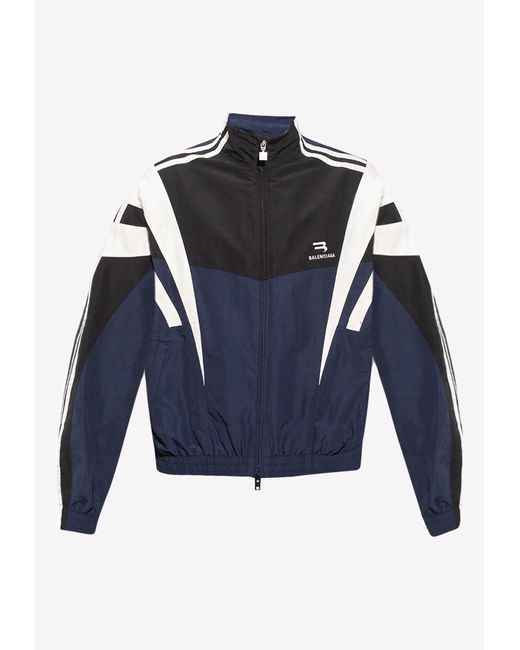 Balenciaga Sporty B Tracksuit Jacket In Tech Fabric in Blue for Men ...