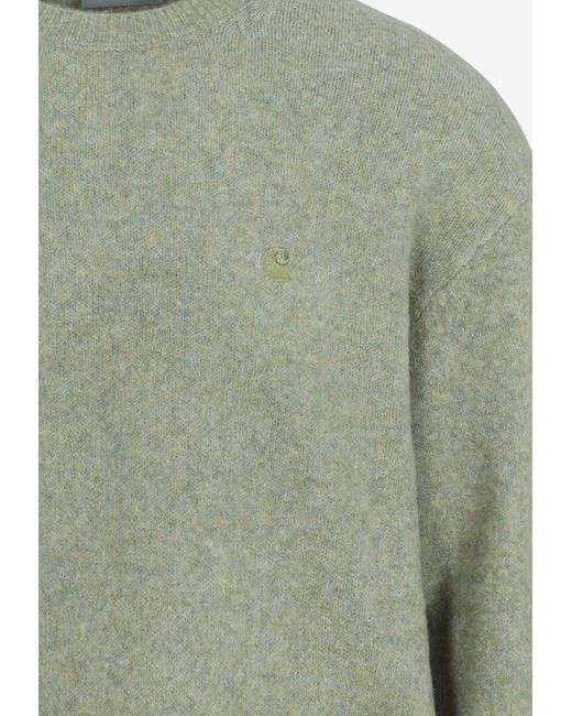 Carhartt Green Curtis Knitted Sweater for men