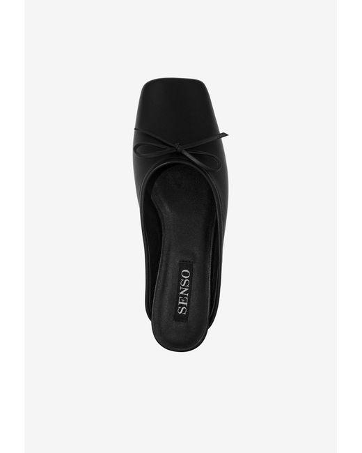 Senso White Bennett I Leather Flat Mules