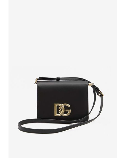 Dolce & Gabbana Black 3.5 Dg Logo Crossbody Bag