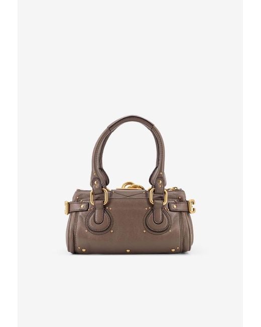 Chloé Gray Small Paddington Shoulder Bag