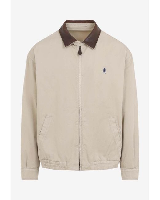 Prada Natural Hybrid Zip-Up Jacket for men