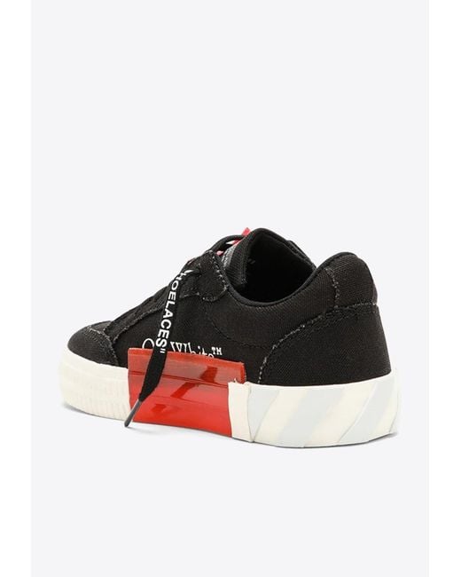 Off-White c/o Virgil Abloh Red Vulcanized Low-Top Sneakers