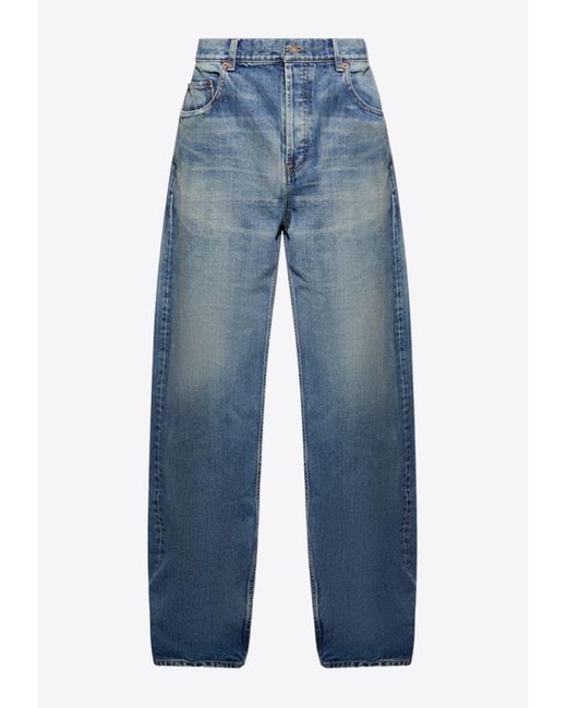 Saint Laurent Blue Charlotte Baggy Jeans for men