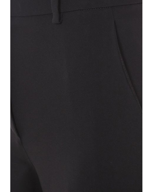 Giorgio Armani Black Tailored Wide-Leg Pants