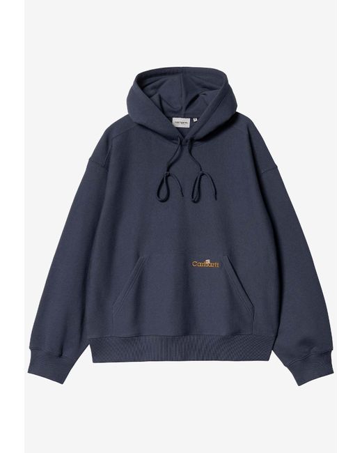 Carhartt Blue Label Script Hooded Sweatshirt for men