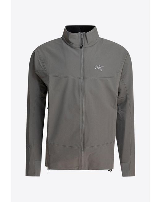 Arc'teryx Gray Gamma Zip-Up Jacket for men