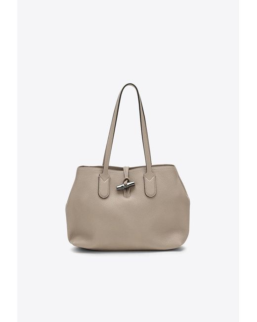 Longchamp Natural Medium Roseau Tote Bag