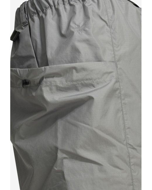 Goldwin Gray Rip-Stop Technical Track Shorts for men