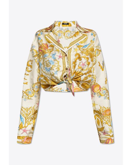 Versace Yellow 'Underwater Barocco' Shirt