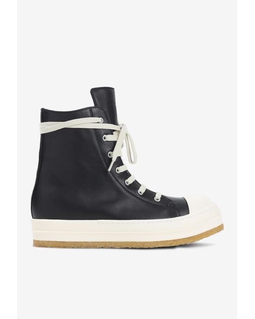 Rick Owens Black Creep Sneakers for men
