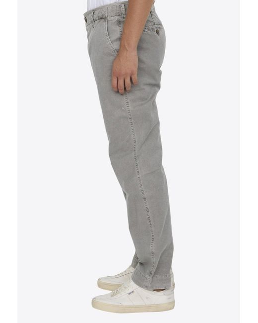 James Perse Gray Rigid Chino Pants for men