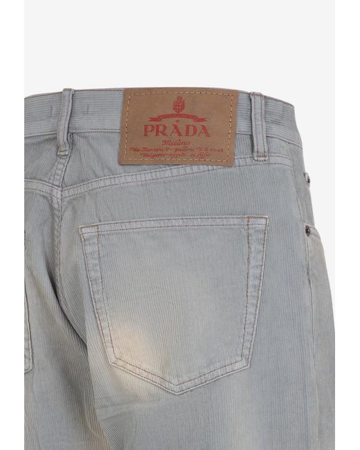 Prada Gray Pants for men