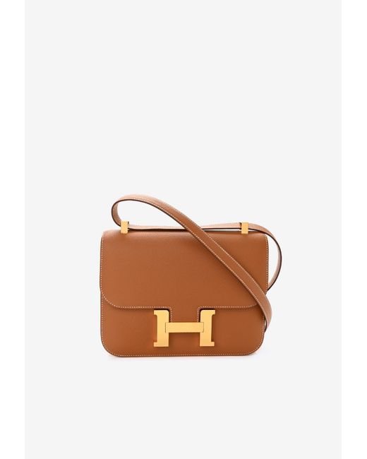 Hermès White Constance 1-24 In Gold Epsom With Gold Hardware