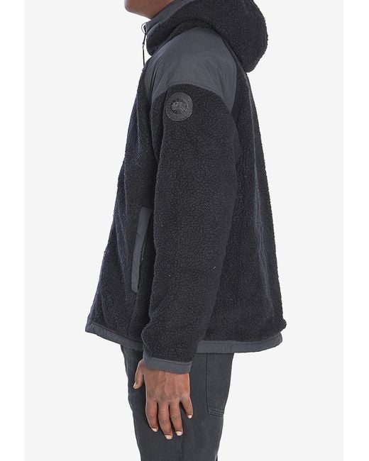 Canada Goose Black Alberni Reversible Fleece Jacket for men