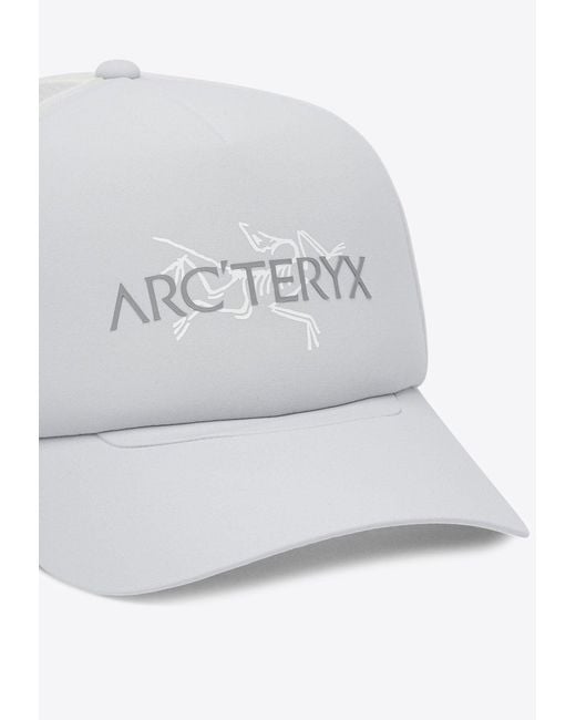 Arc'teryx White Logo Print Baseball Cap
