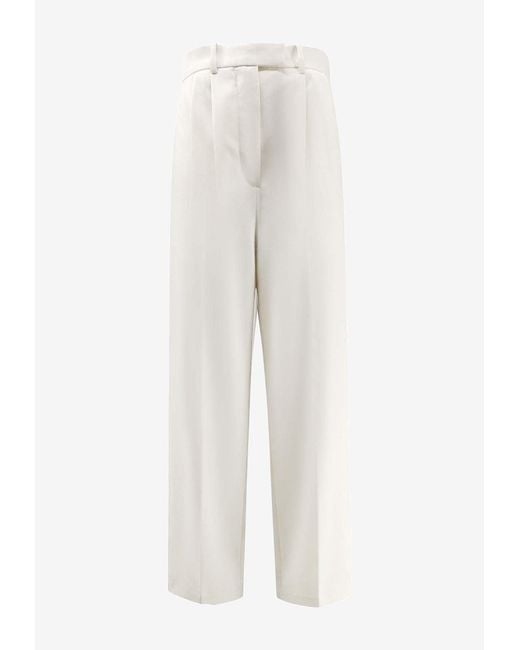 Givenchy White Tailored Wool Pants