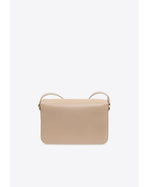Tom Ford White Medium Palmellato-Effect Leather Shoulder Bag