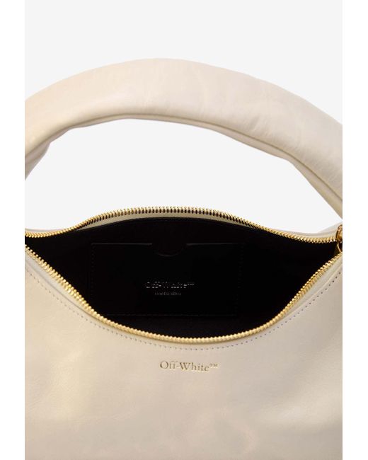 Off-White c/o Virgil Abloh White Arcade Nappa Leather Shoulder Bag