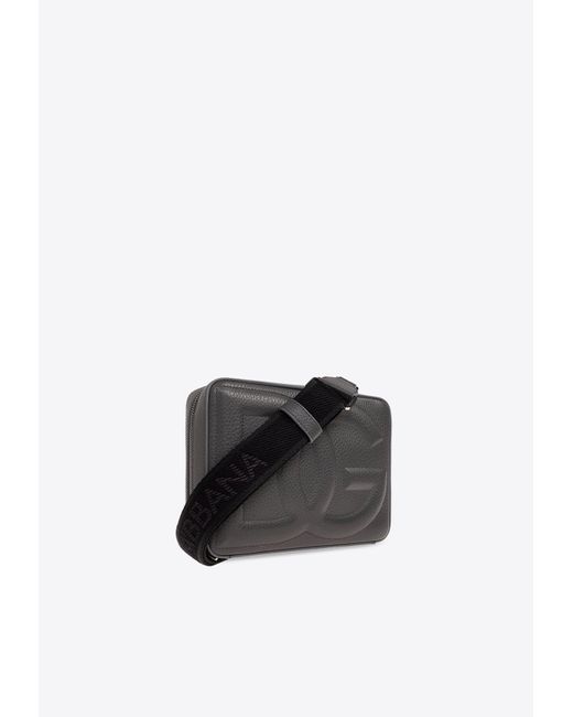 Dolce & Gabbana Black Medium Dg Logo Camera Bag for men