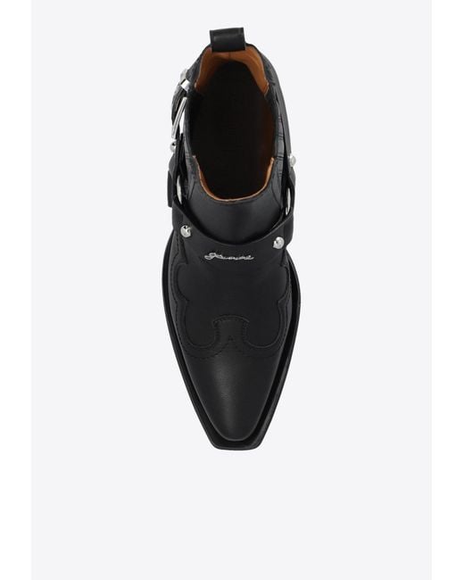 Ganni Black Western Chelsea Boots