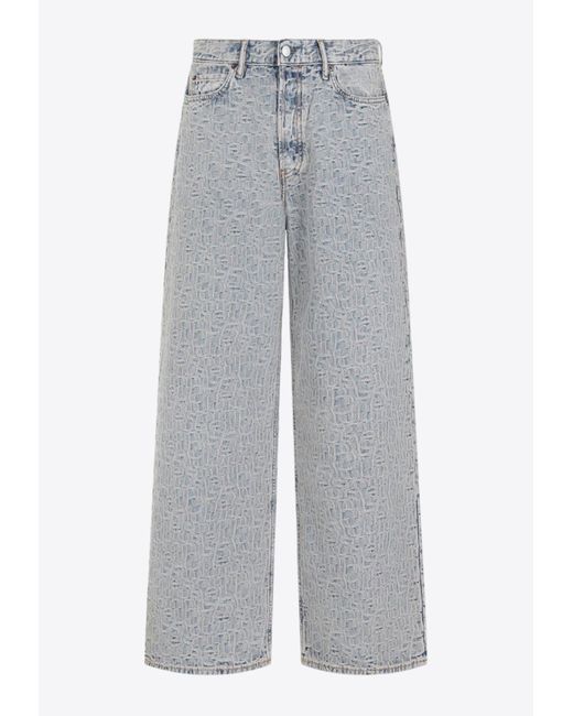 Acne Gray 1981M Straight-Leg Jeans for men