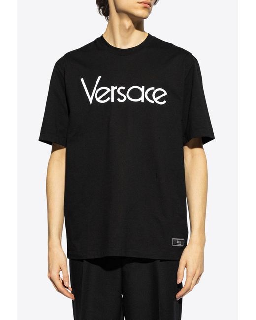Versace Black 1978 Re-Edition Logo T-Shirt for men