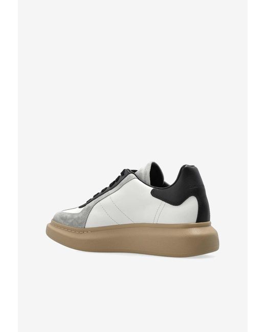 Alexander McQueen White Oversized Retro Low-Top Sneakers for men