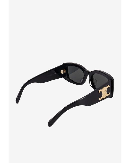 Céline Black Triomphe Xl 01 Rectangular Sunglasses