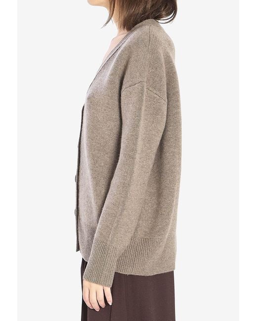 Lisa Yang Gray Amery Buttoned Cardigans