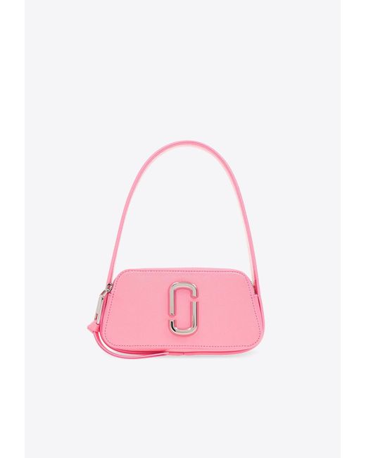 Marc Jacobs Pink The Slingshot Leather Top Handle Bag