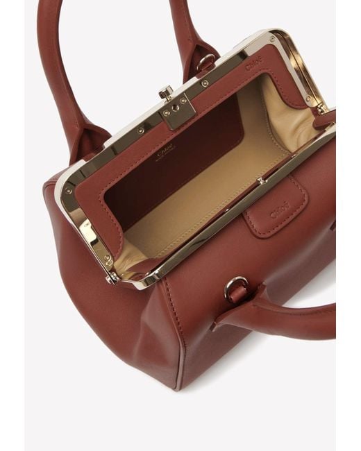 Chloé Brown Small Joyce Frame Bag