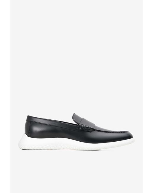 Hermès Don Loafers In Black Calf Leather in Gray for Men | Lyst