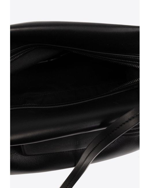 Off-White c/o Virgil Abloh White Zip Tie Leather Shoulder Bag