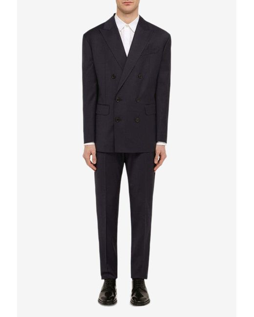 DSquared² Black Double-Breasted Suit for men